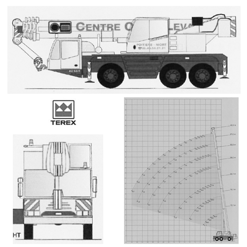 Plan de la Grue de levage 50 T