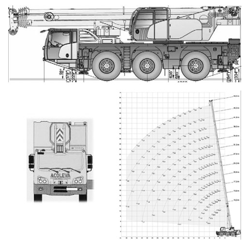 Plan de la Grue de levage 60 T